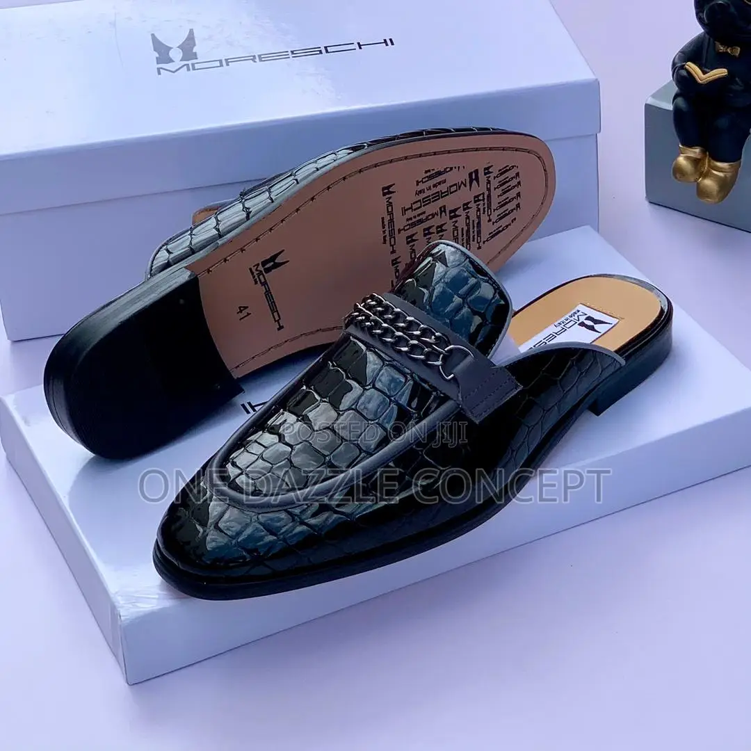 Men Leather Half Shoe