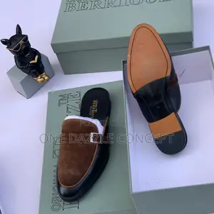 Men Leather Half Shoe
