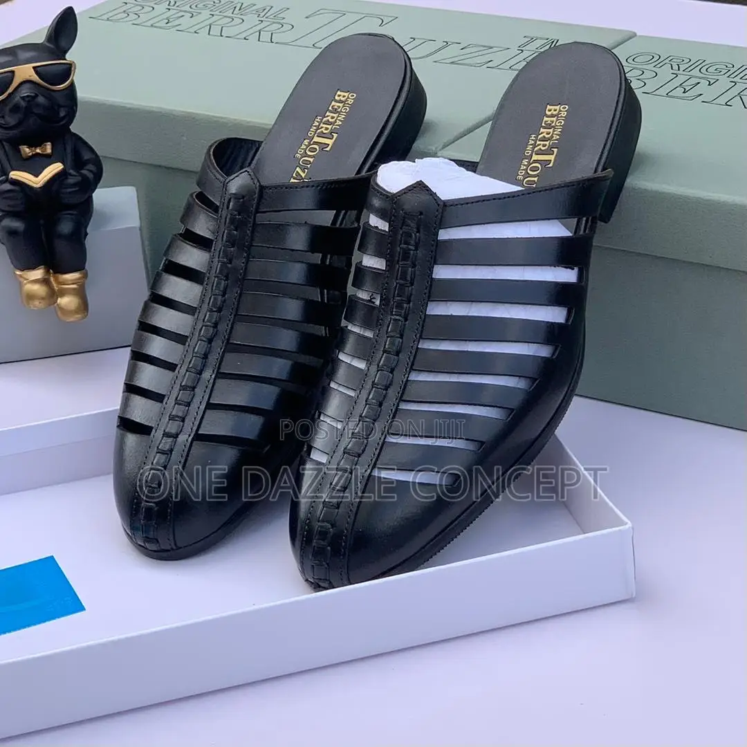Men Leather Half Shoe