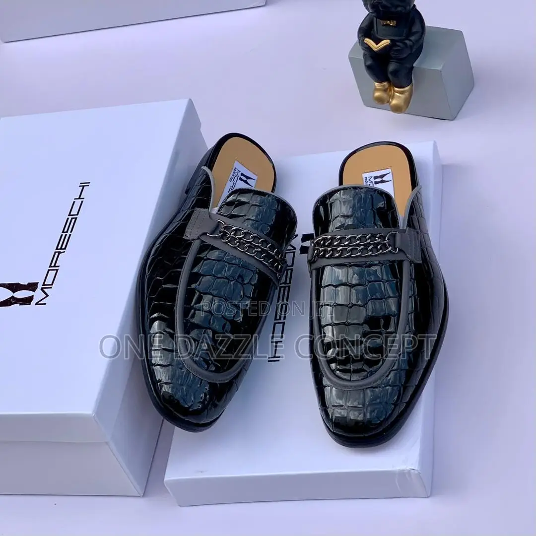Men Leather Half Shoe