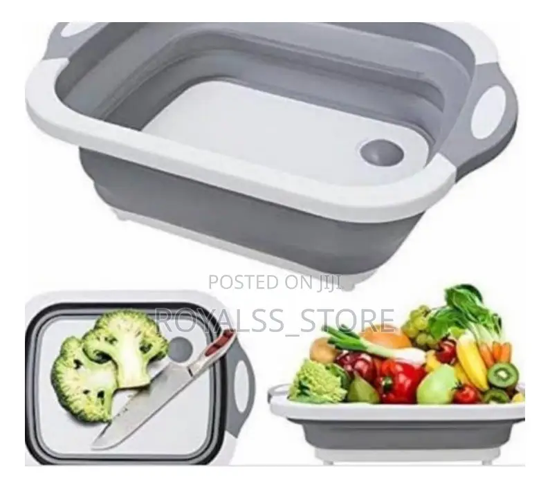 Multifunction Collapsible Chopping Board – Foldable Kitchen Basket