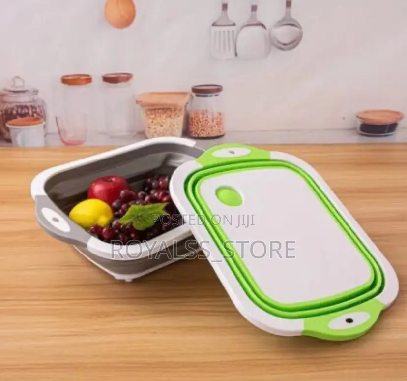 Multifunction Collapsible Chopping Board – Foldable Kitchen Basket