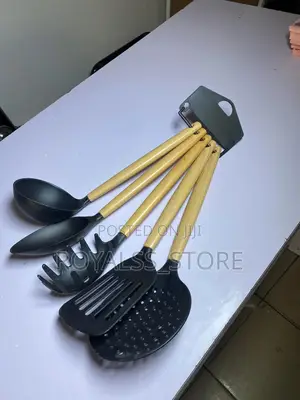 5pcs Heat Resistant Cooking Spoons – Non-stick Safe