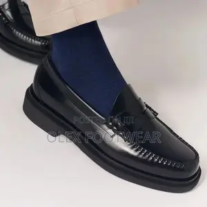 Blank And Blue Loafers