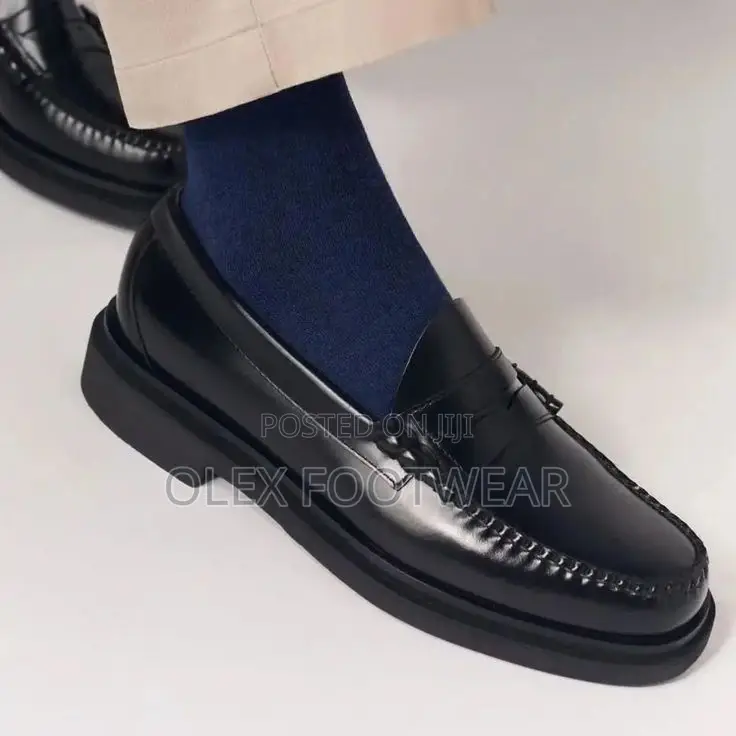 Blank And Blue Loafers
