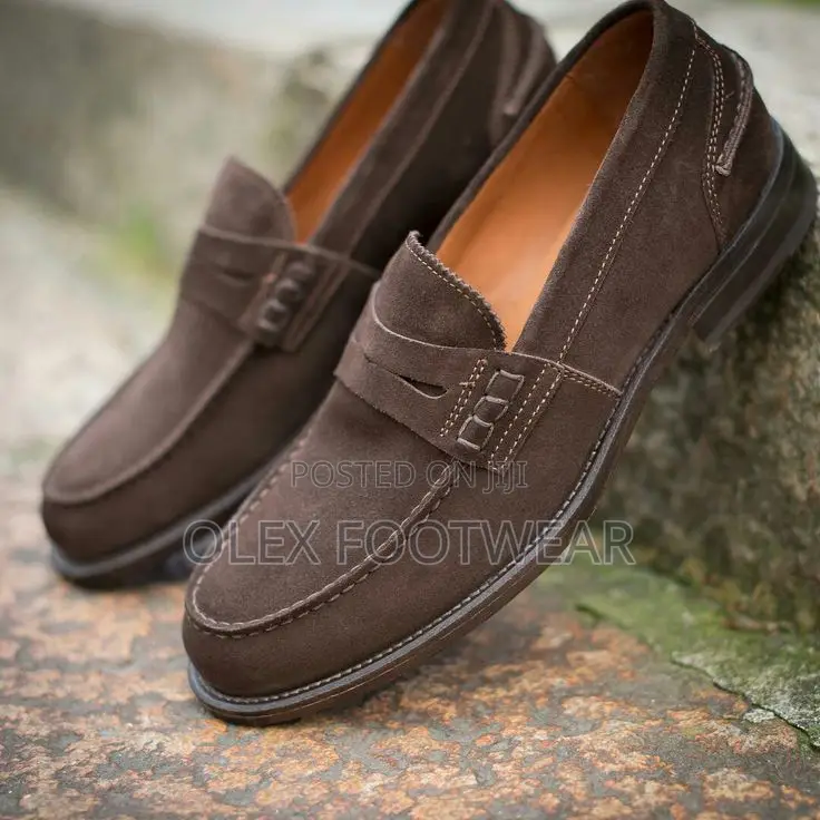 Blank And Blue Loafers