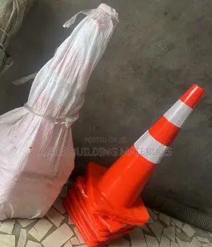 75cm 100% Rubber Safety Cone