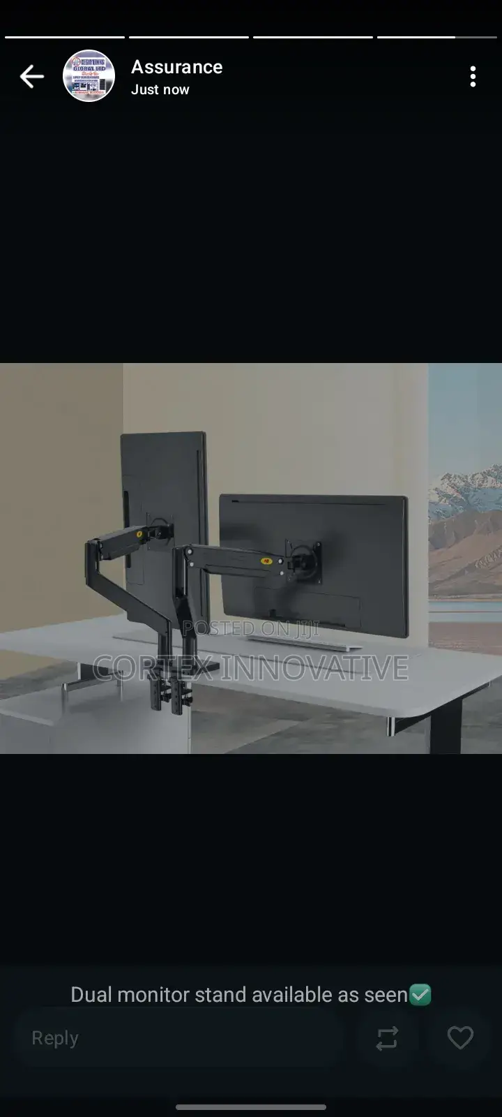 Dual Monitor Arm