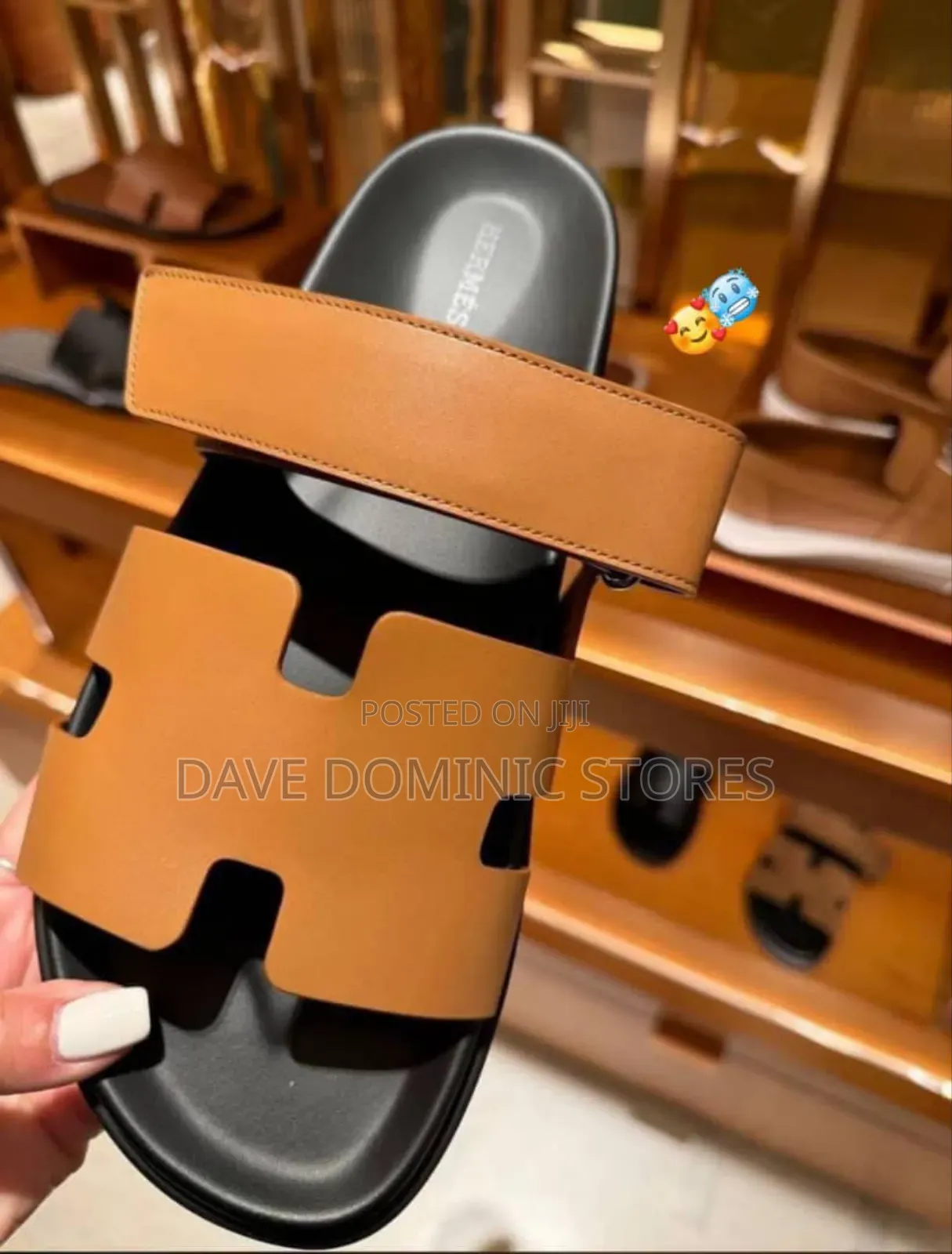 Luxury Hermes Chrype Mule Sandal