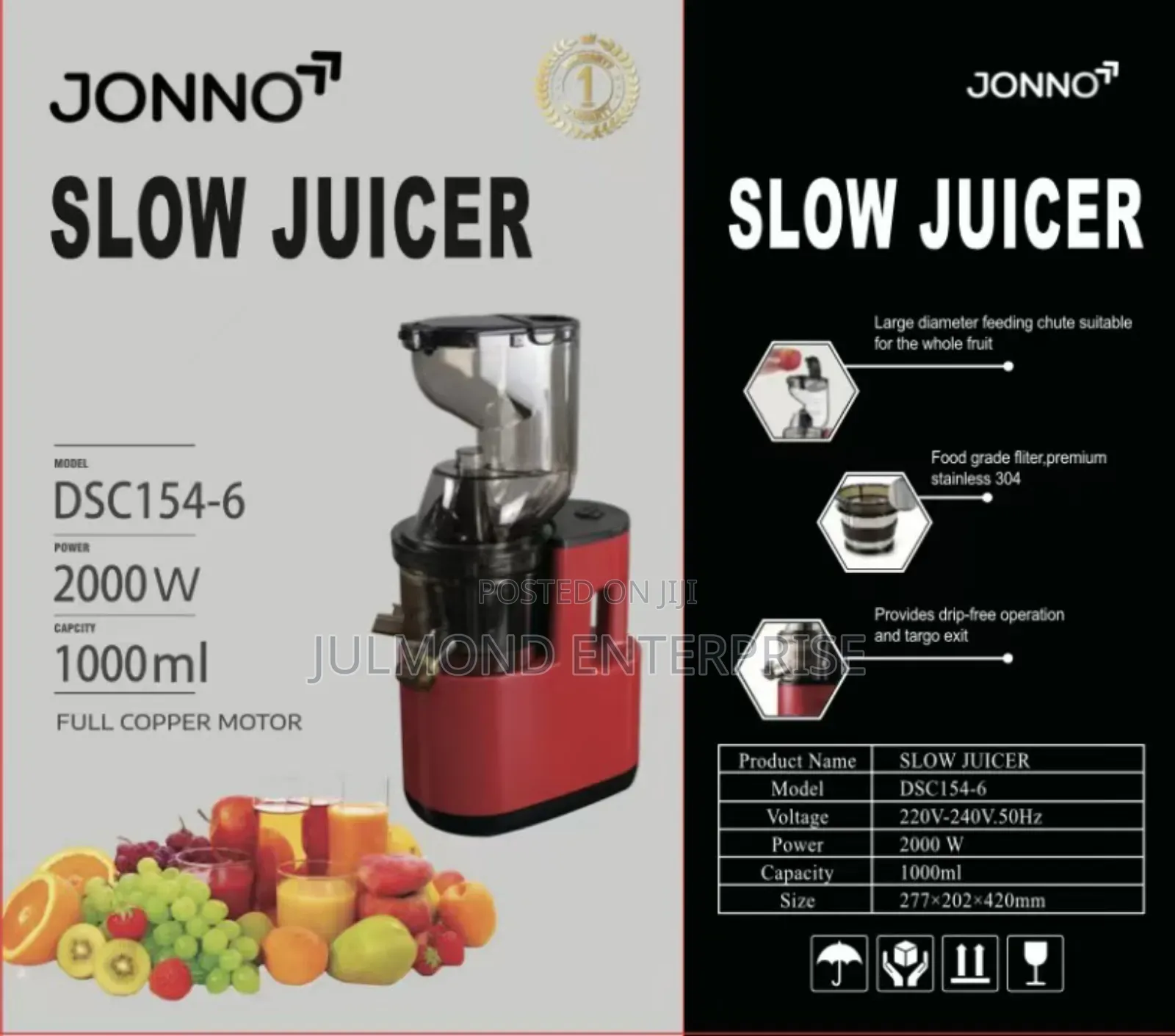 Jonno Slow Juicer