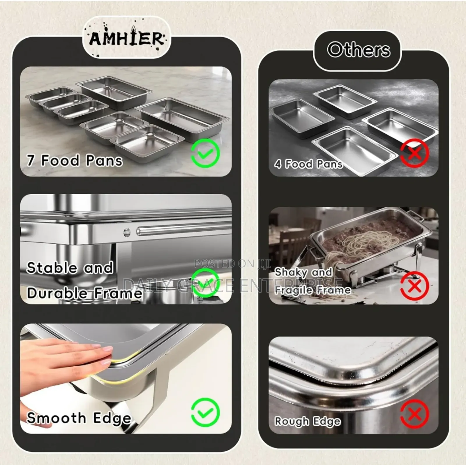 Us Chaffing Dishes[3 Different Types]