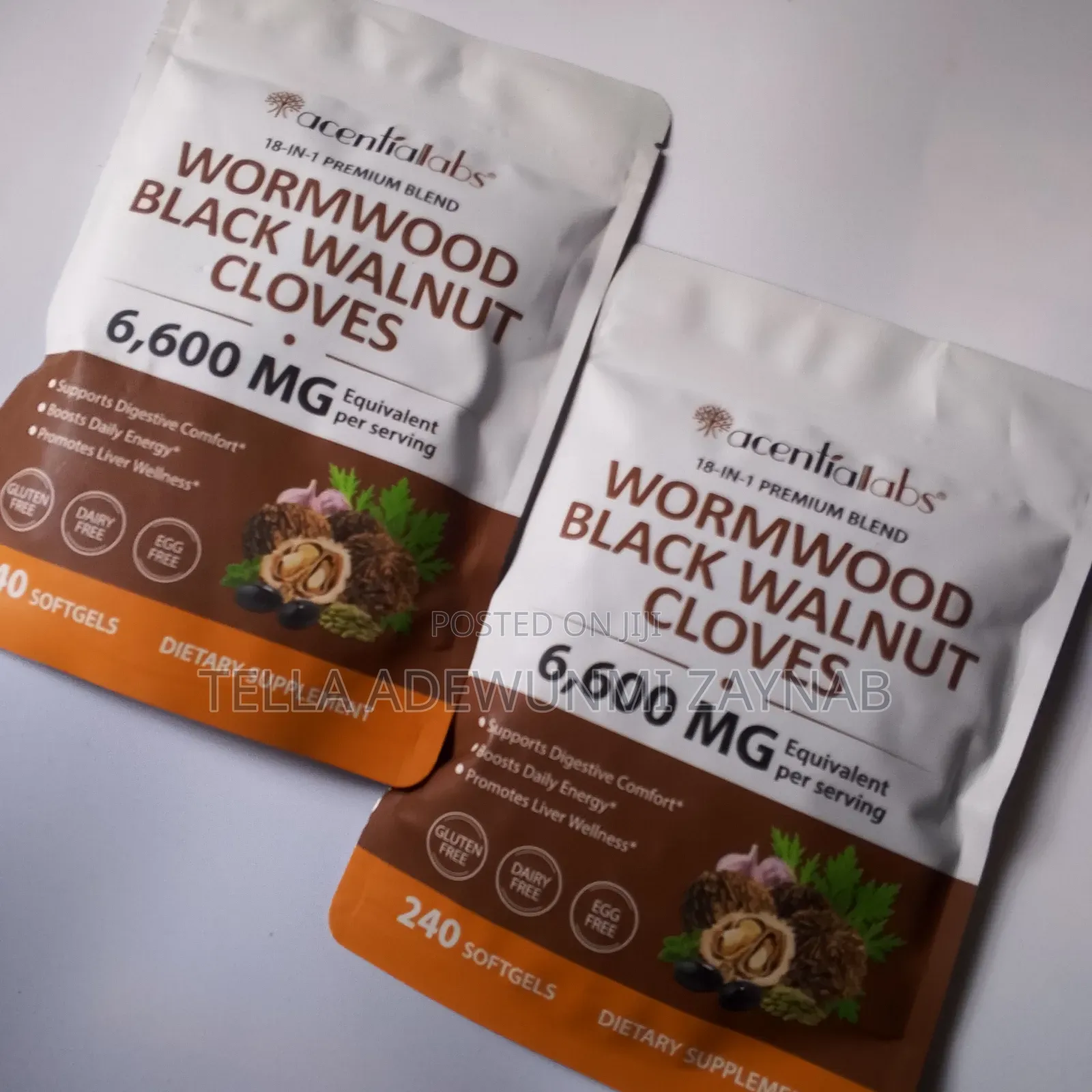 Wormwood, Cloves , Black Walnut Hull Combo in Softgel Drops Tea