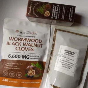 Wormwood, Cloves , Black Walnut Hull Combo in Softgel Drops Tea