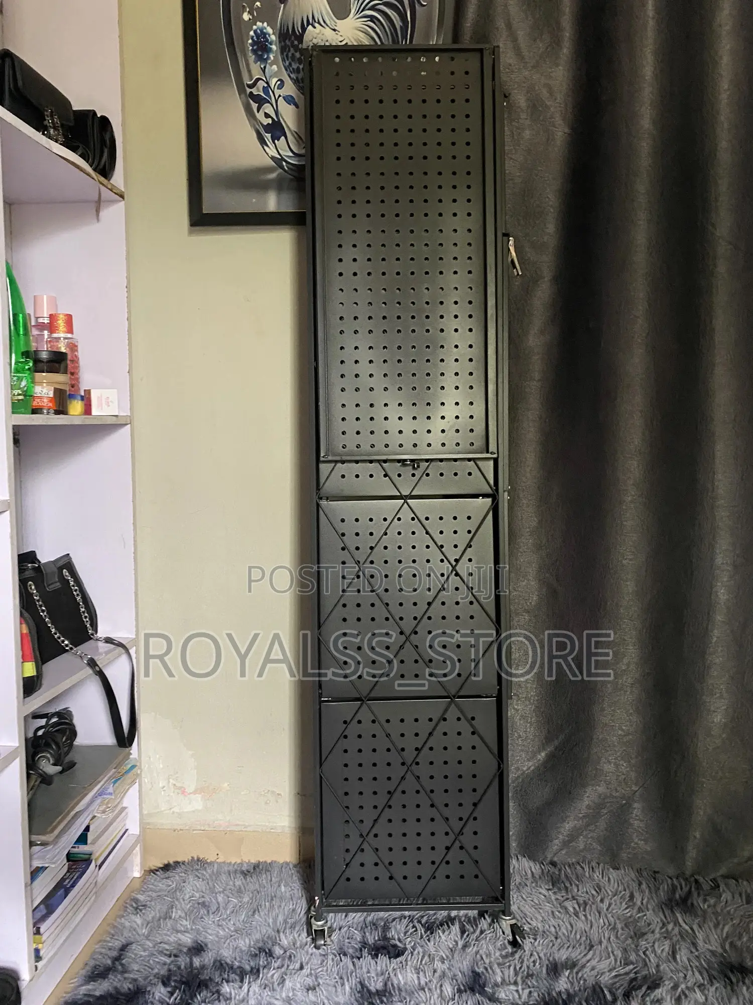 Foldable Metal Kitchen Rack With Wheels - High Quality Anti-Rust Metal
