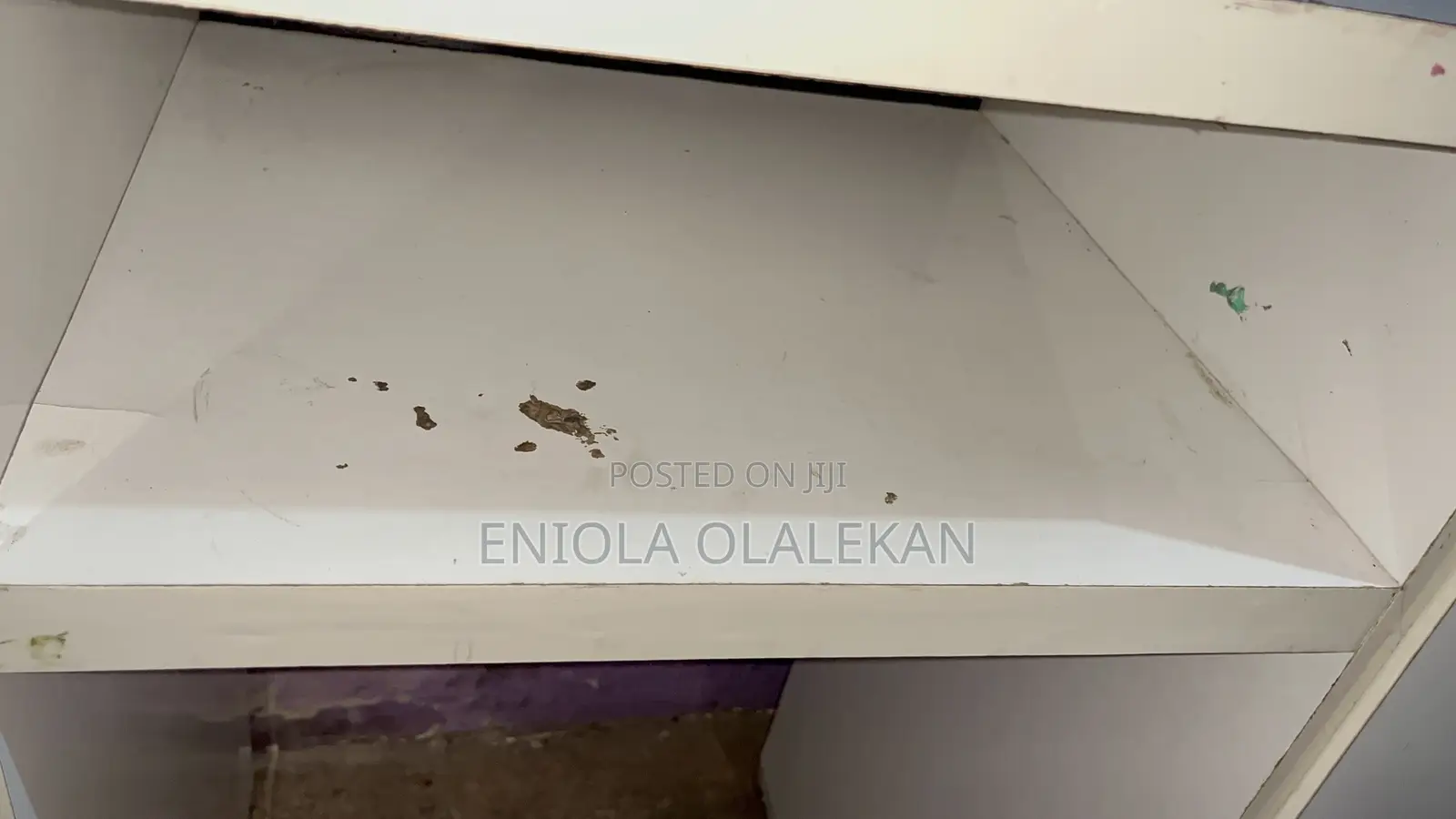 Salon Nail Technician Table(White) Used