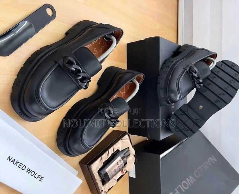 Leather Naked Wolfe Loafers With Thick Sole