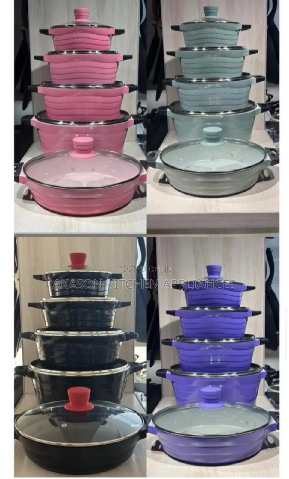 10 PCS Realchef Granite Pot/Cookware Set