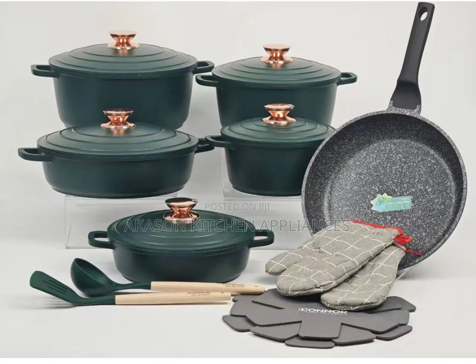 Donnor 18-PCS High Quality Granite Pot/Cookware Set