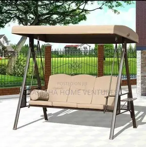 3-Seater Outdoor Swing Chair With Canopy