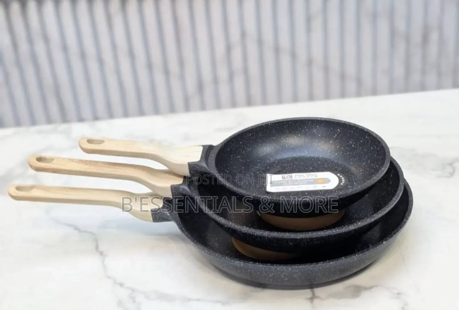 3pcs Set Aluminium Die Cast Quality Fry Pan 