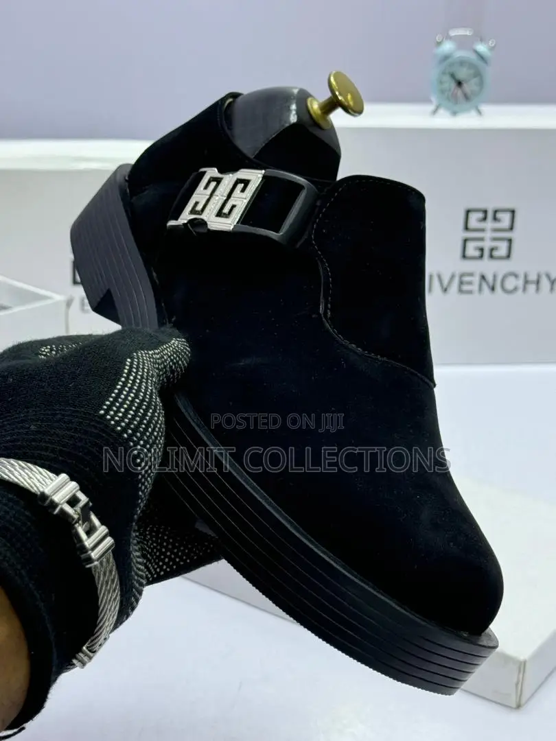 Givenchy Men's Suede Buckle Loafers