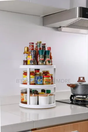 Lazy Susan Turntable Spice Rack
