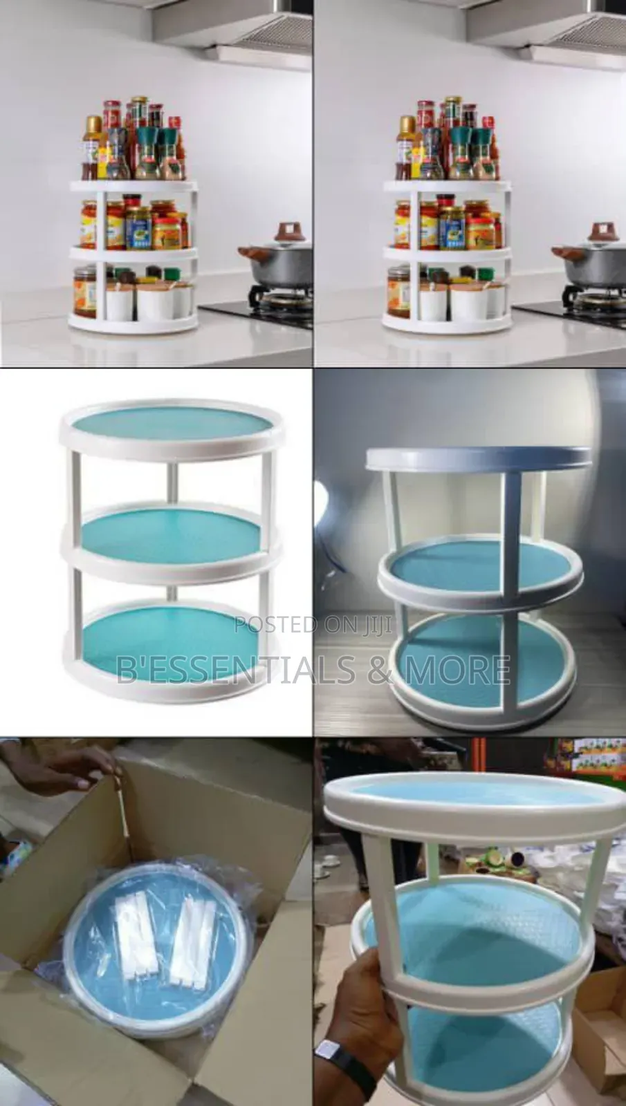 Lazy Susan Turntable Spice Rack