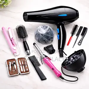 Complete Hair Dryer Set – Straightener, Curler Styling Tools