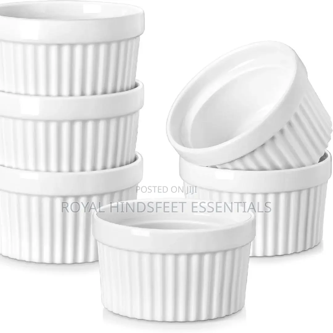 Quality Ceramic White Ramekins Bowls