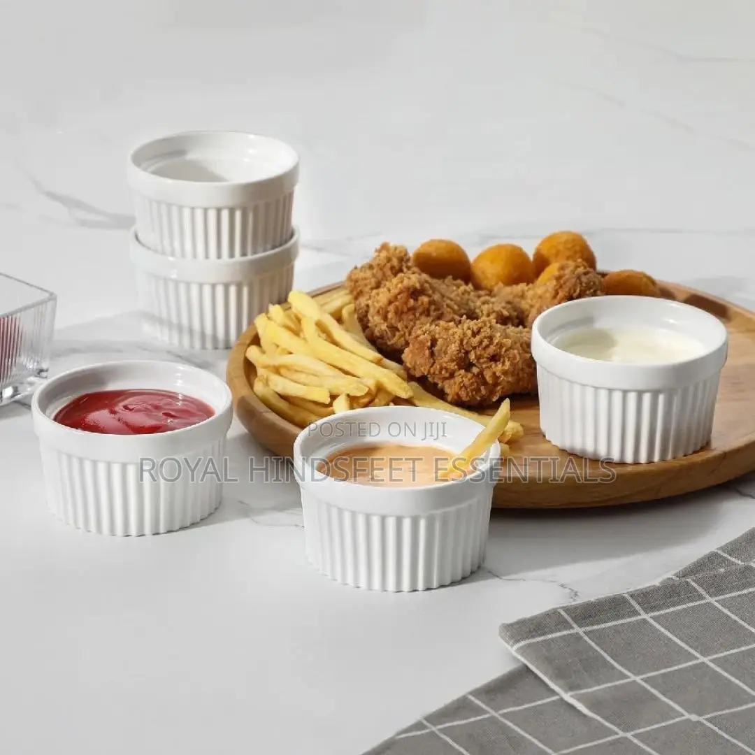 Quality Ceramic White Ramekins Bowls