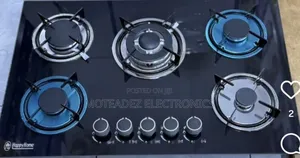 Happy Home 5face Thick Tempered Glass Top Cabinet Induction Gas Cooker