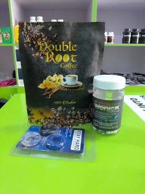 Cock Ring+ Double Root Coffee+ Wenick Capsules: For Hard Erection