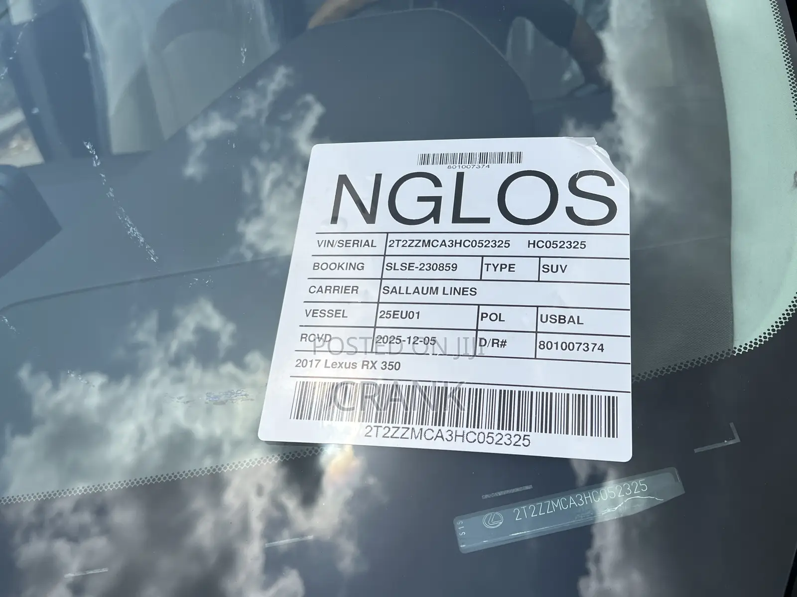Lexus RX 350 FWD 2017 Gray