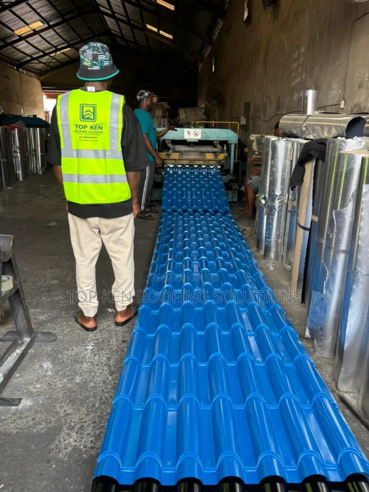0.55 Oven Baked Metcopo Aluminium Roofing Sheets