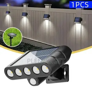 1pc Solar Outdoor Wall Light Spotlight, Wall-Mounted or Ground-Stake I