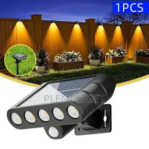 1pc Solar Outdoor Wall Light Spotlight, Wall-Mounted or Ground-Stake I