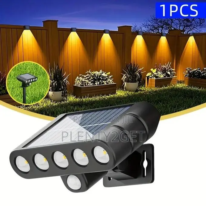 1pc Solar Outdoor Wall Light Spotlight, Wall-Mounted or Ground-Stake I