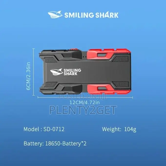 1pc Mini Flashlight, Smiling Shark Sd0712 Protable Floodlight, Led2 To