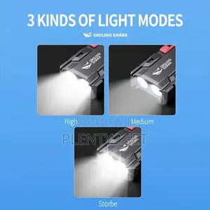 1pc Mini Flashlight, Smiling Shark Sd0712 Protable Floodlight, Led2 To