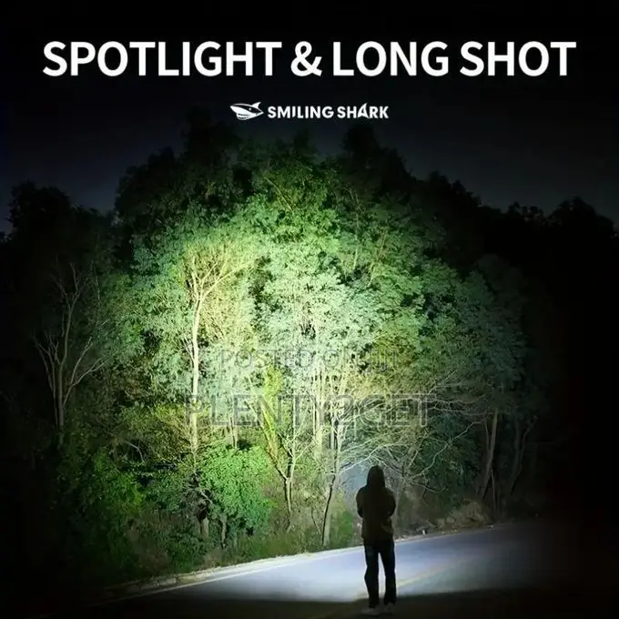 1pc Mini Flashlight, Smiling Shark Sd0712 Protable Floodlight, Led2 To
