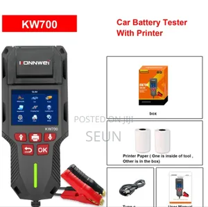 Konnwei Kw700 Professional 12v, 24v Car Battery Tester With Printer