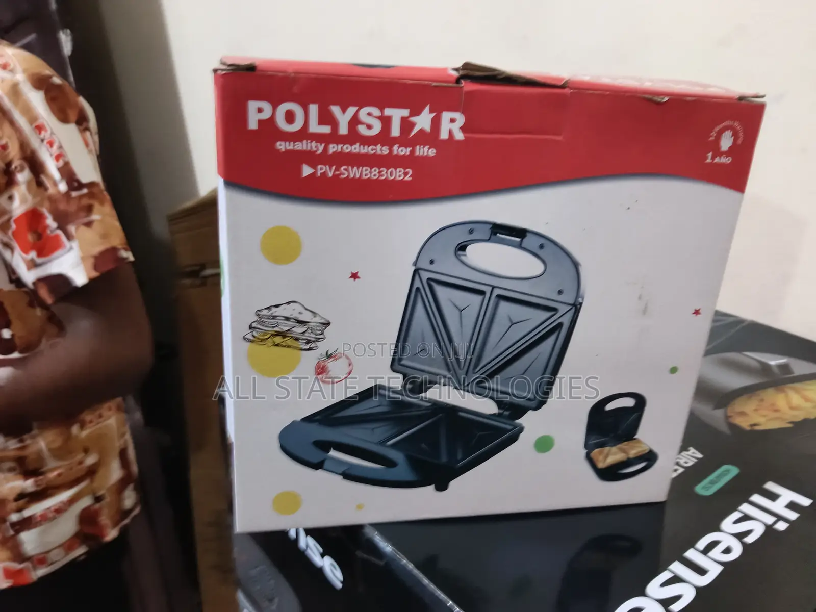 Brand New Polystar Pv-Swb830b2 Toaster