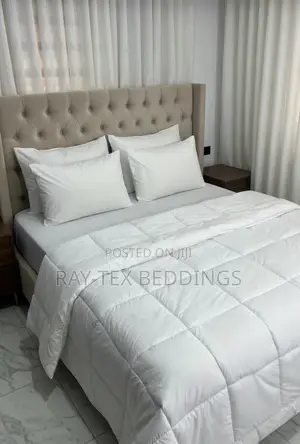 Pure Egyptian Cotton White Duvet Set (Hotel Standard)