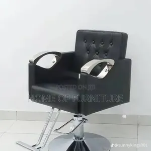 Salon Chair – Hydraulic Barber Chair With Button Design (Leather)