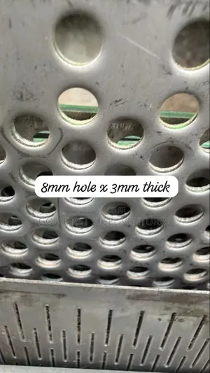 Stainless Perforated 8mm Hole by 3mm Thickness