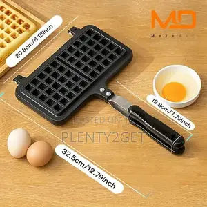 Moredor Waffle Maker Machine - Double-Headed Rectangular Nonstick Bake