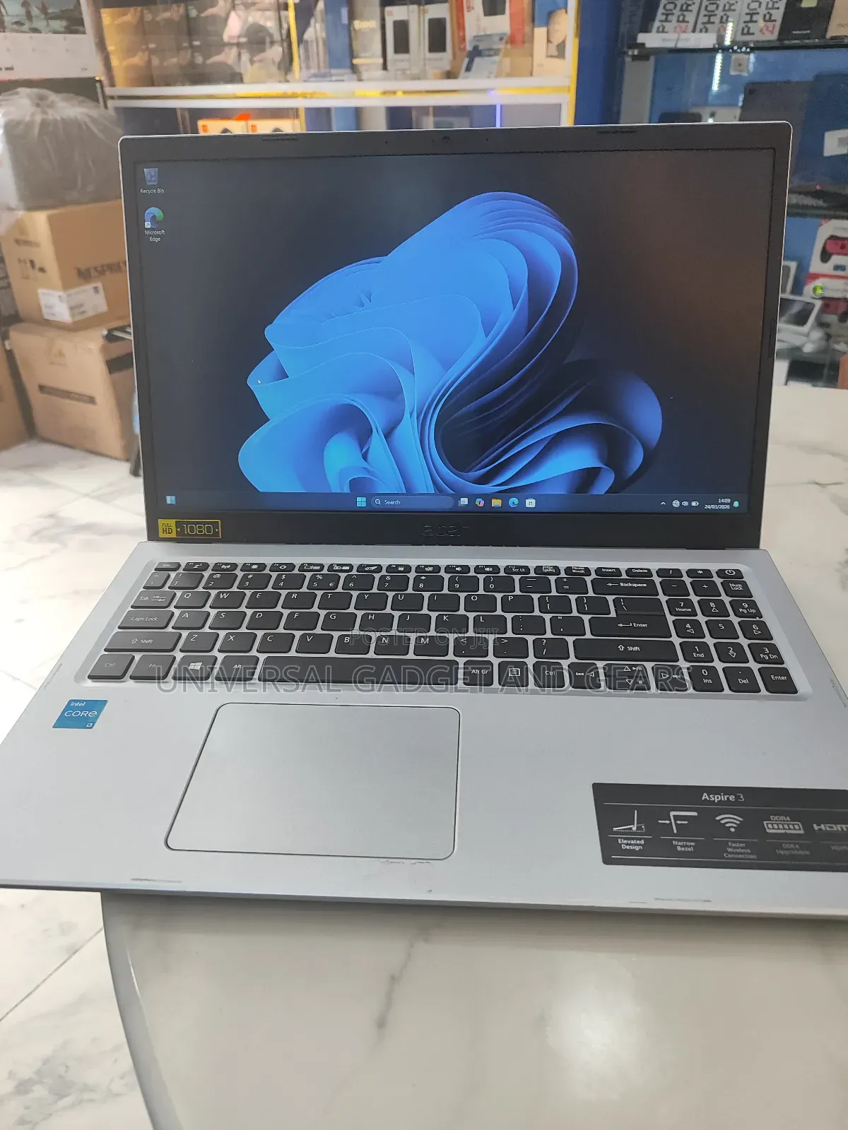 Laptop Acer Aspire 3 8GB Intel Core i3 SSD 256GB