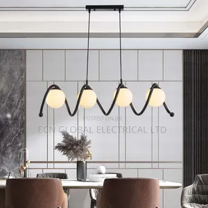 Nordic Glass Ball Pendant Chandelier – Modern Hanging Ceiling Light