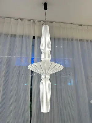Bubble Saucer White Silk Chandelier