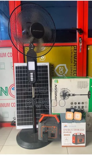 Energy Storage 300 Watt Solar Generator Plus Solar Fan on Promo
‎